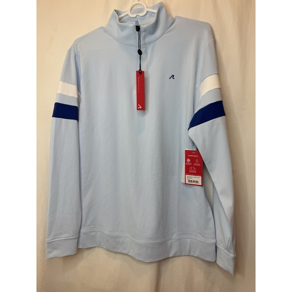 Redvanly Men Wilson‎ 1/4 Zip Golf Pullover Mazarine Blue - SS24 NEW - Picture 1 of 3